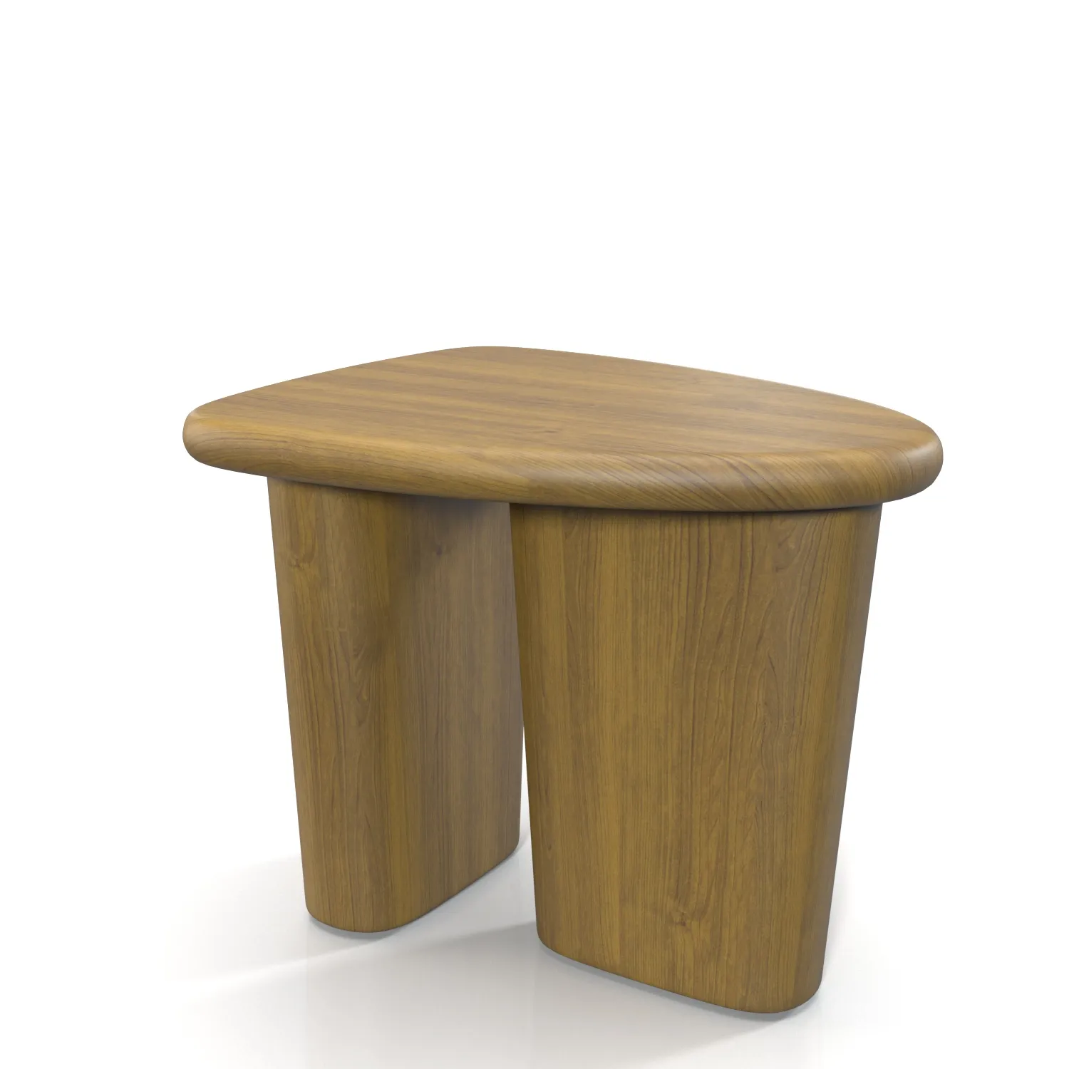 Kalle Sculptural Oak Side Table PBR 3D Model_01